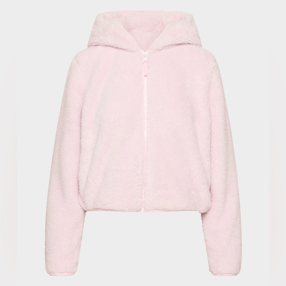 Aritzia Sunday Best Fleece Larkspur Full Zip Hoodie XXS - Pink NWT